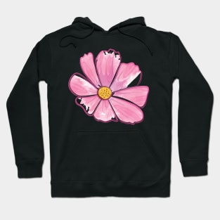 Little Pink Cosmos Flower Hoodie